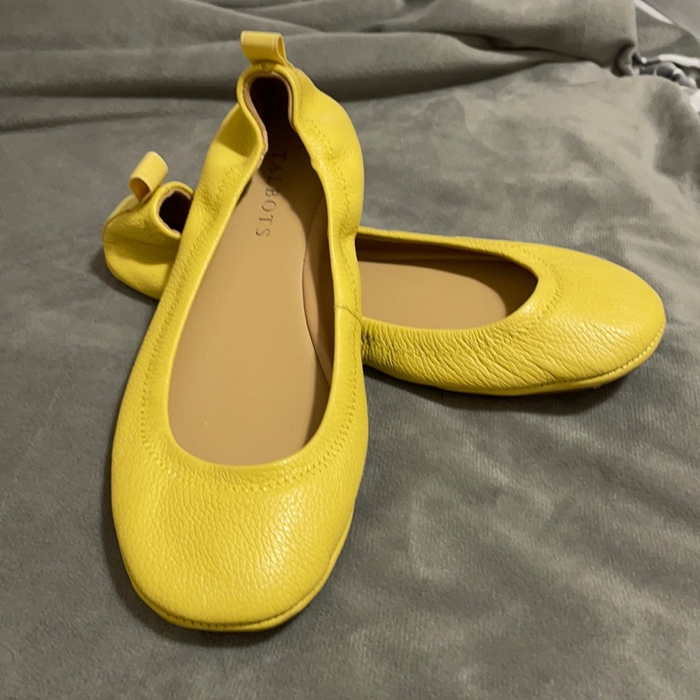 Talbot Size 7M ballet flats - yellow